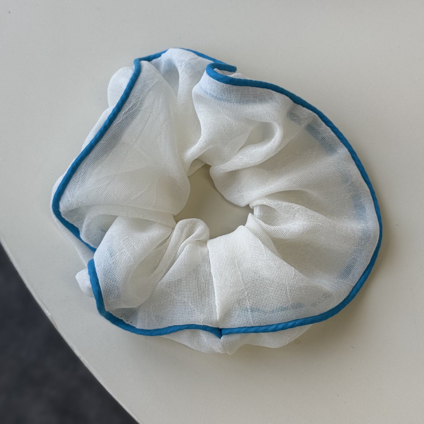 彩色網紗格紋髮圈