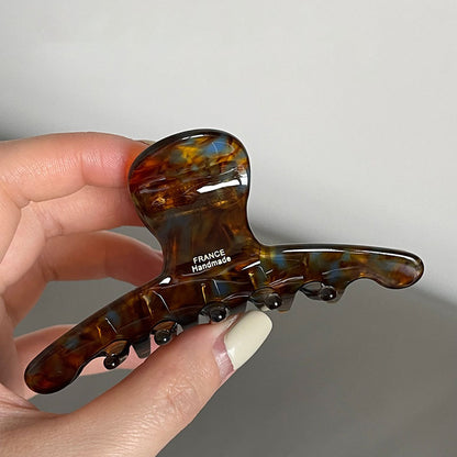 棕色復古鯊魚夾