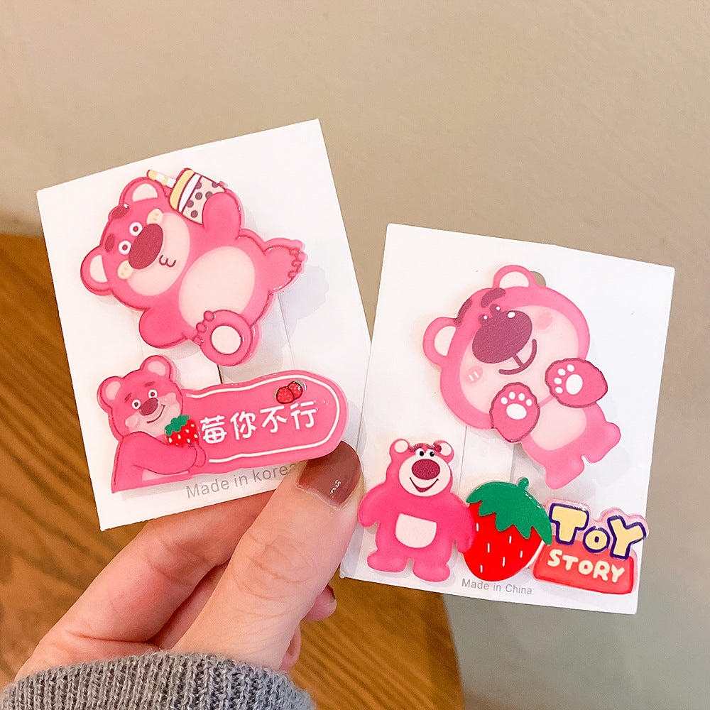 壓克力草莓髮夾－細節特寫2｜https://igowo.tw/