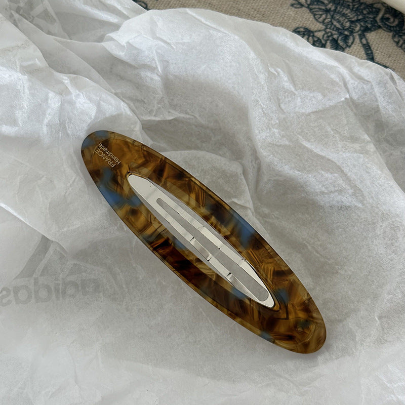 醋酸板材橢圓髮夾