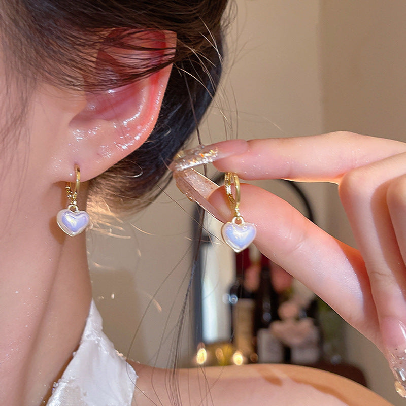 愛心垂墜耳扣