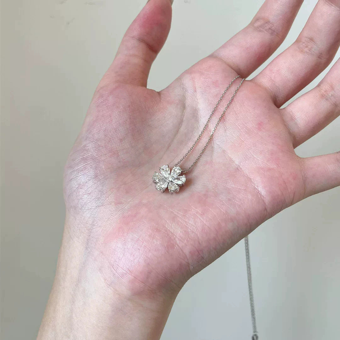 珍珠愛心墜飾項鍊－細節特寫147｜https://igowo.tw/