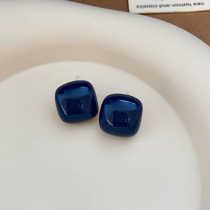 繽紛琺瑯銀針簡約耳釘