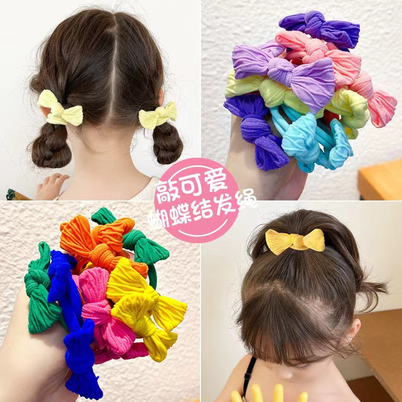 繽紛蝴蝶結髮圈－商品主圖｜https://igowo.tw/
