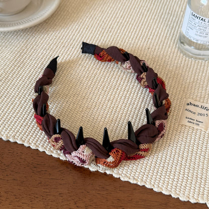 彩色波浪纏繞髮箍
