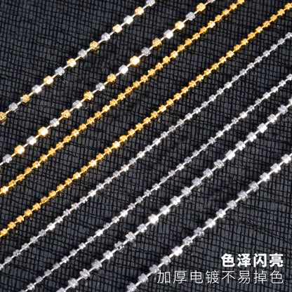 鋯石圓珠可調式項鍊－第二視角實拍｜https://igowo.tw/