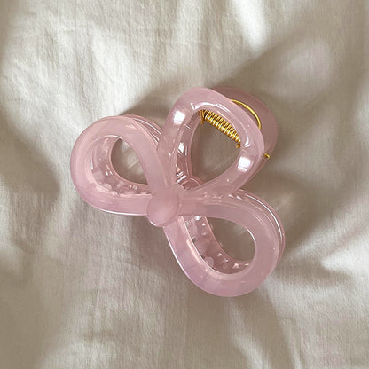 粉色簡約髮夾