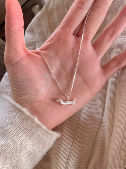 小狗簡約項鍊