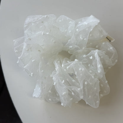 網紗波點大腸圈髮圈