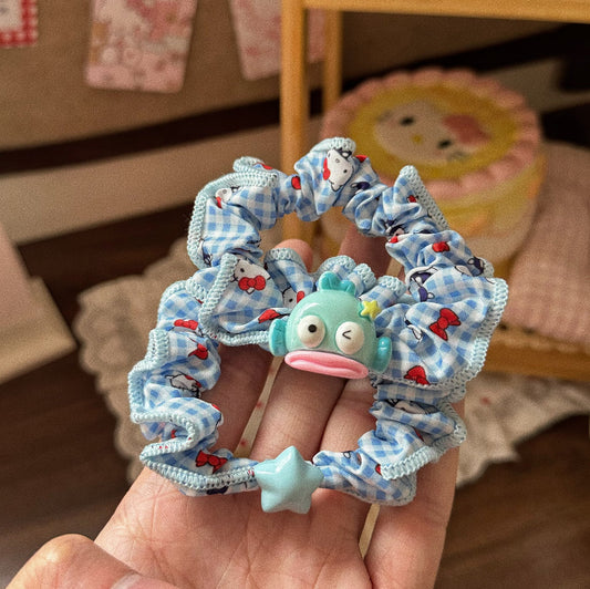 藍色魚尾星星髮圈－商品主圖｜https://igowo.tw/