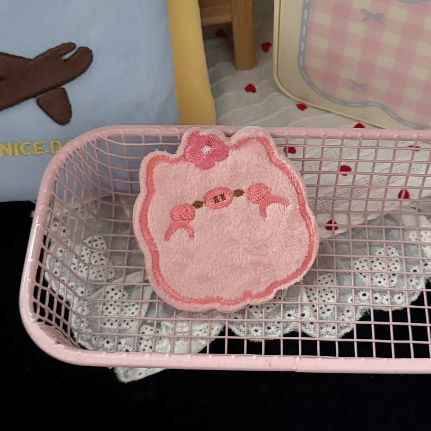 粉色卡通髮夾