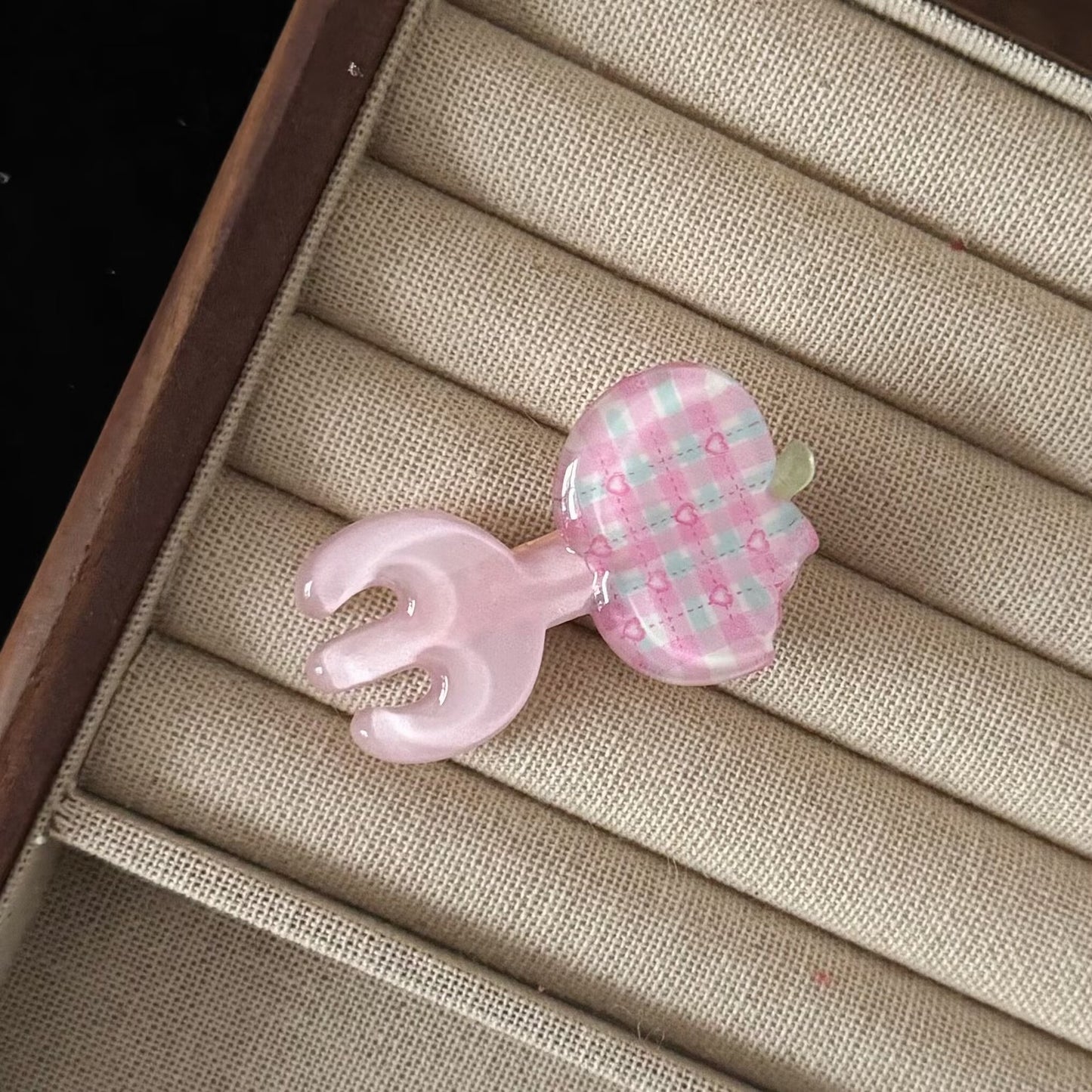 蘋果卡通髮夾