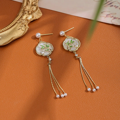 金色復古電鍍耳環－細節特寫1｜https://igowo.tw/