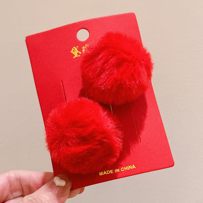 絨面蝴蝶結復古髮夾－細節特寫43｜https://igowo.tw/