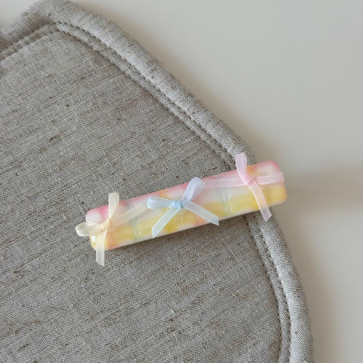 緞帶蝴蝶結髮夾