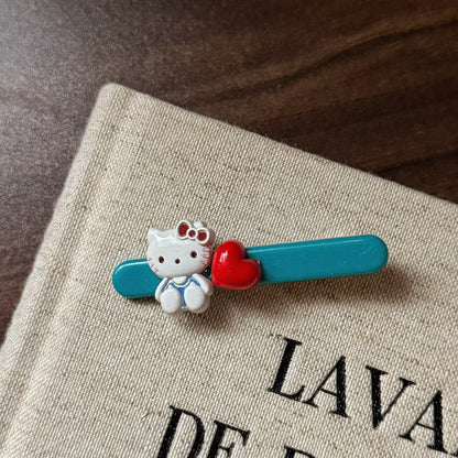 貓咪愛心髮夾