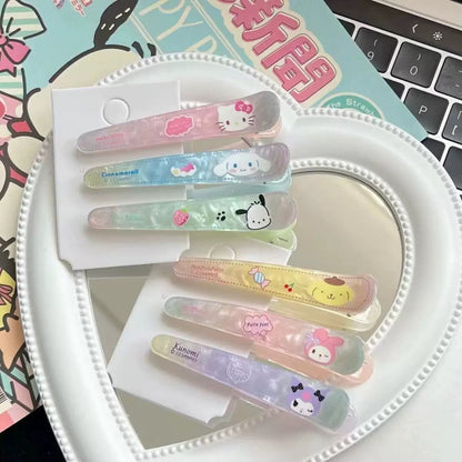 繽紛卡通小巧髮夾－第二視角實拍｜https://igowo.tw/