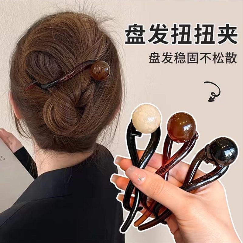 珍珠一字簡約鯊魚夾－商品主圖｜https://igowo.tw/