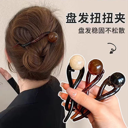 珍珠一字簡約鯊魚夾－商品主圖｜https://igowo.tw/