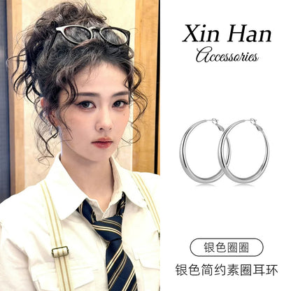 素圈簡約耳扣－商品主圖｜https://igowo.tw/