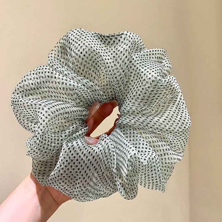 網紗波點大腸圈髮圈