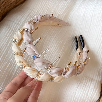 水晶簡約髮箍－商品主圖｜https://igowo.tw/