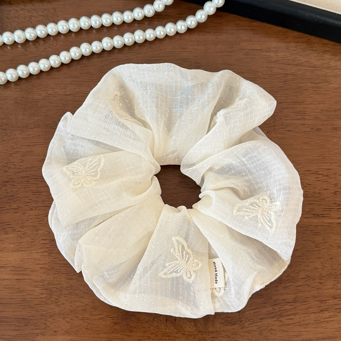 大腸圈刺繡簡約髮圈