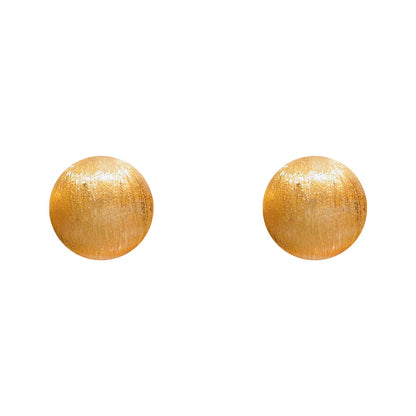 金屬拉絲復古耳環－細節特寫14｜https://igowo.tw/