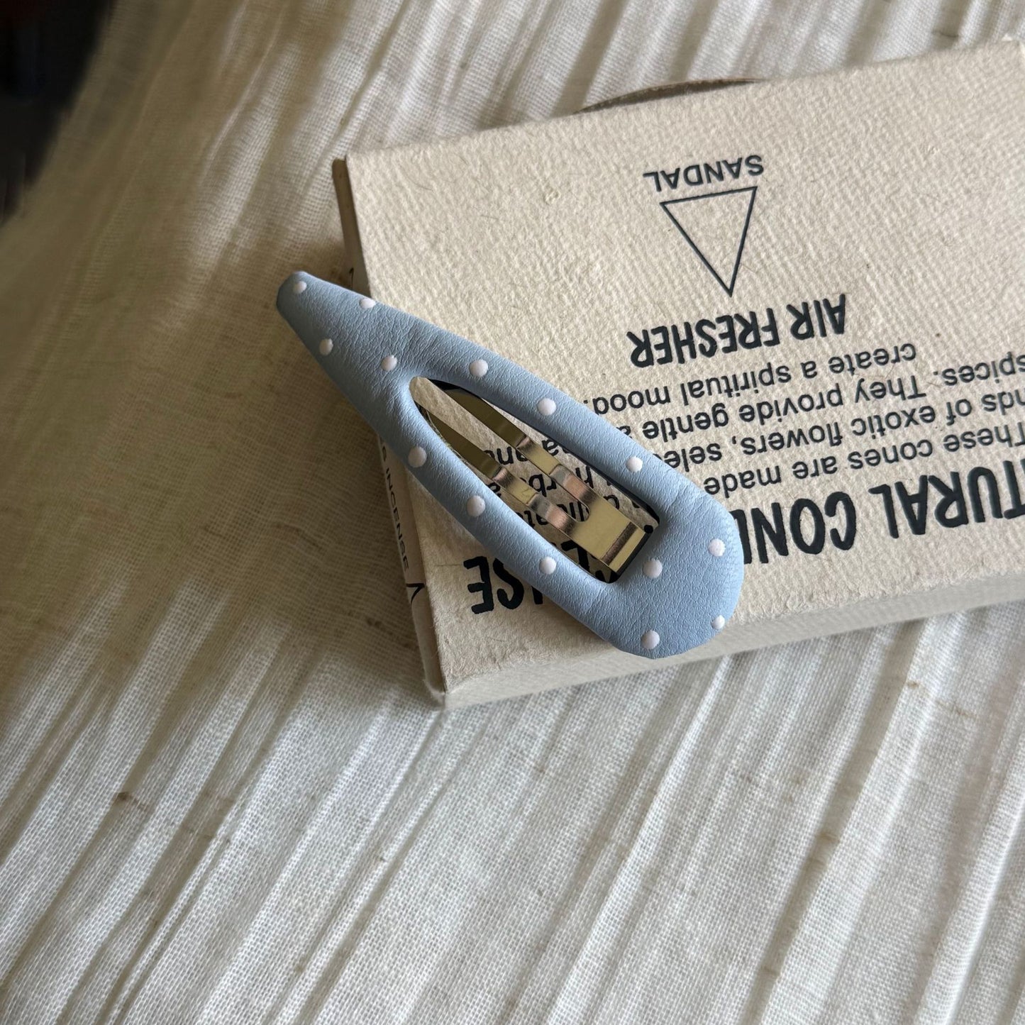 繽紛波點髮夾
