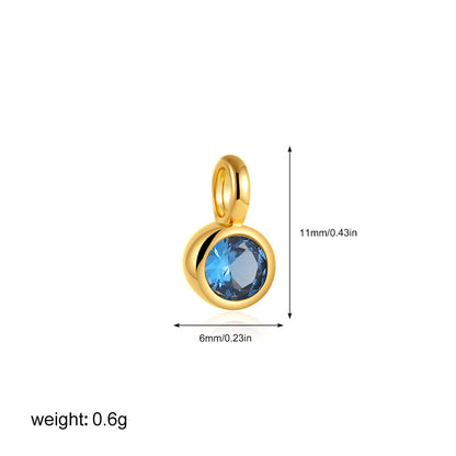 金色鋯石眼睛墜飾項鍊－海豚T236_1款細節｜https://igowo.tw/