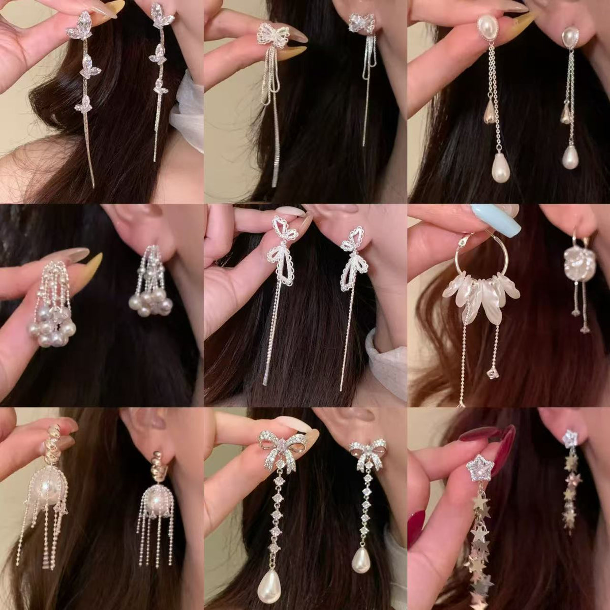 蝴蝶流蘇耳環－商品主圖｜https://igowo.tw/