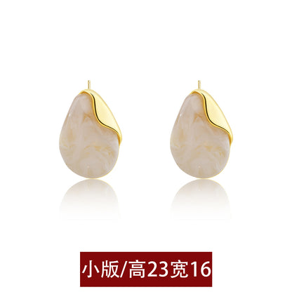 樹脂不規則復古耳釘