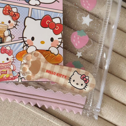 棕色貓咪髮夾