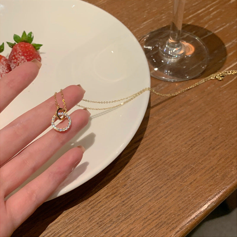 珍珠鈦鋼墜飾項鍊