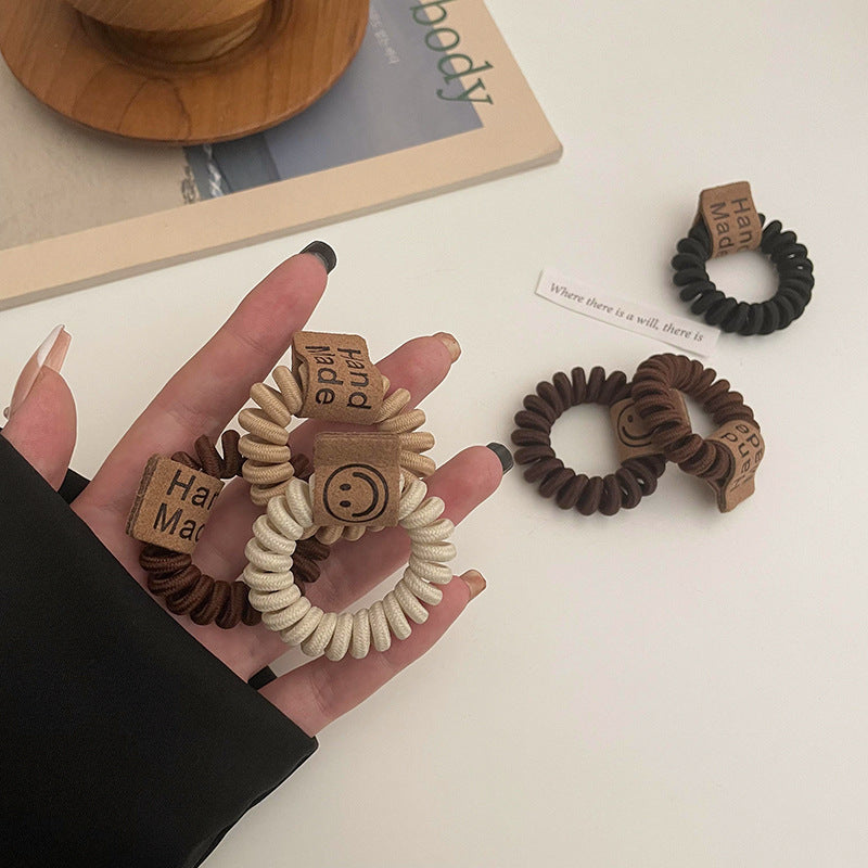笑臉簡約髮圈－商品主圖｜https://igowo.tw/