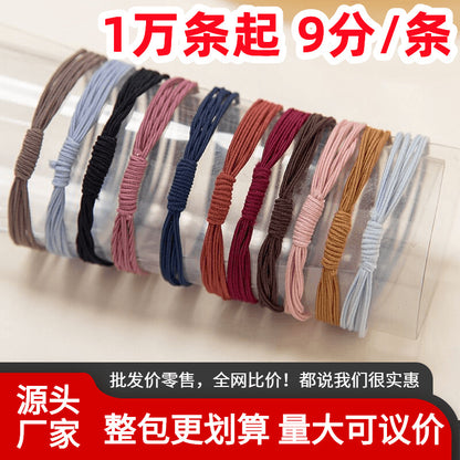 彈力繩簡約髮圈－商品主圖｜https://igowo.tw/