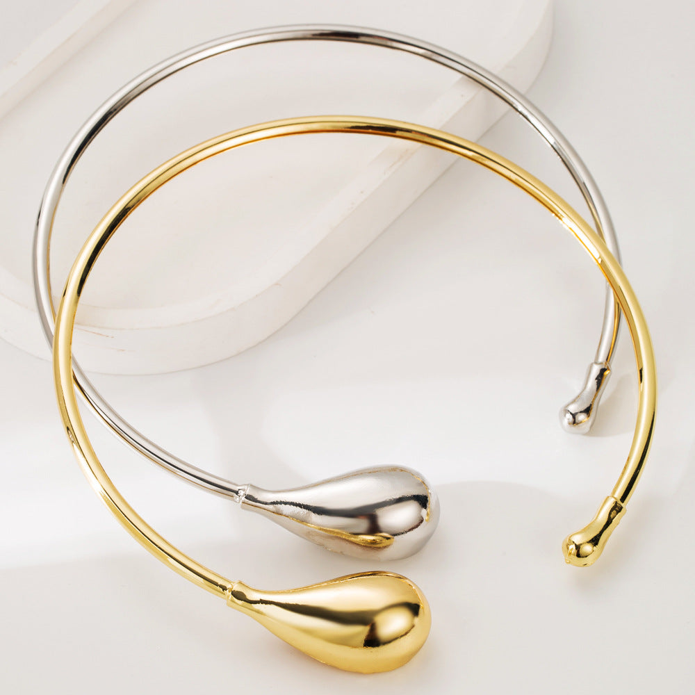 水滴復古簡約項鍊－商品主圖｜https://igowo.tw/