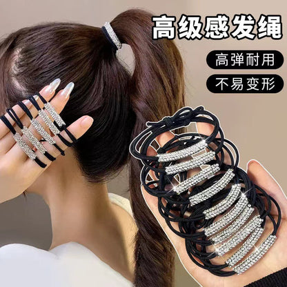 彈力繩鋯石髮圈－商品主圖｜https://igowo.tw/