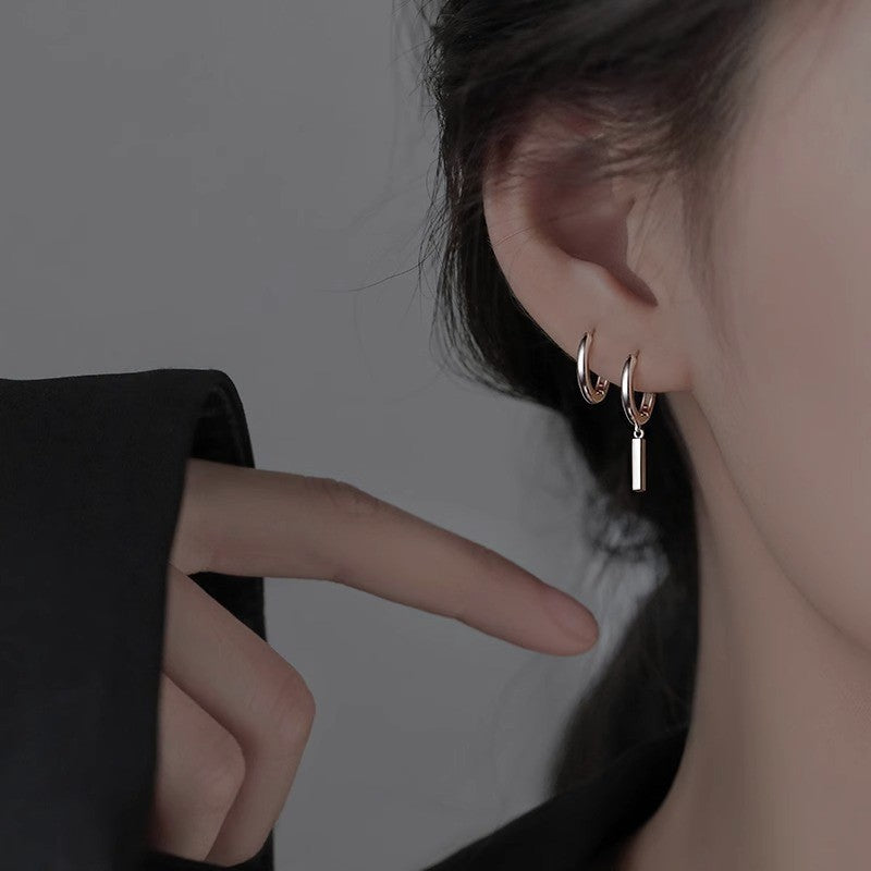 S925彩色鋯石愛心耳釘－細節特寫20｜https://igowo.tw/