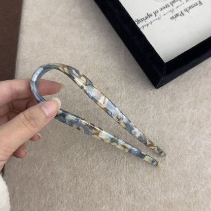 醋酸板材U形復古髮簪