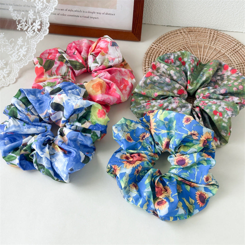 彈力繩太陽花髮圈－商品主圖｜https://igowo.tw/