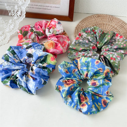 彈力繩太陽花髮圈－商品主圖｜https://igowo.tw/