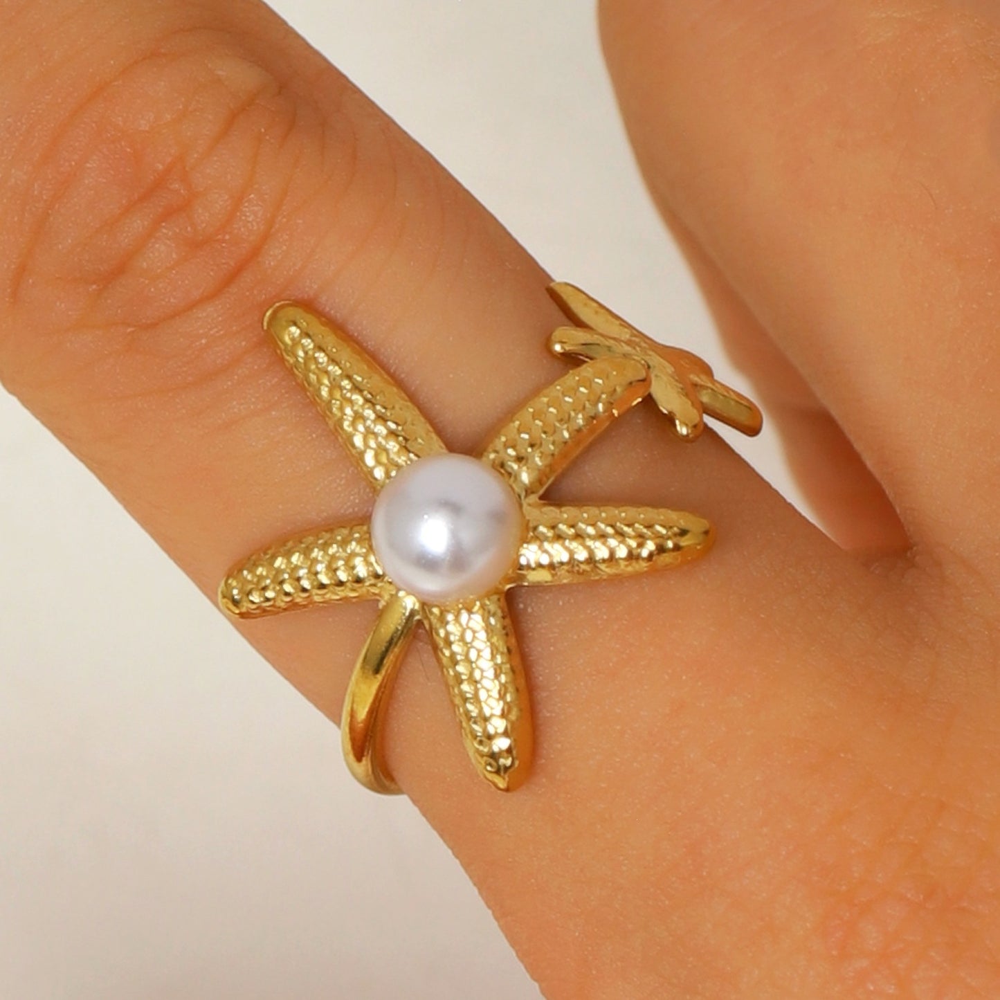 珍珠月亮多層戒指套組