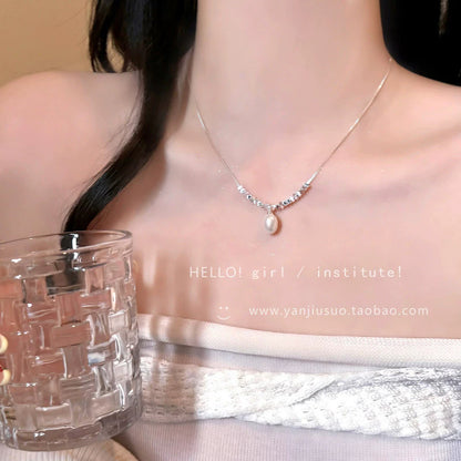 珍珠愛心墜飾項鍊－細節特寫41｜https://igowo.tw/
