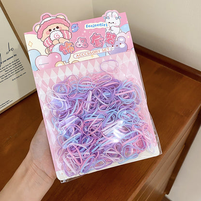 彩色簡約髮圈