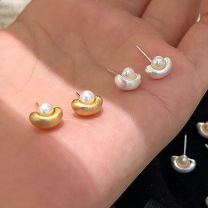 珍珠銀針古典耳釘－商品主圖｜https://igowo.tw/