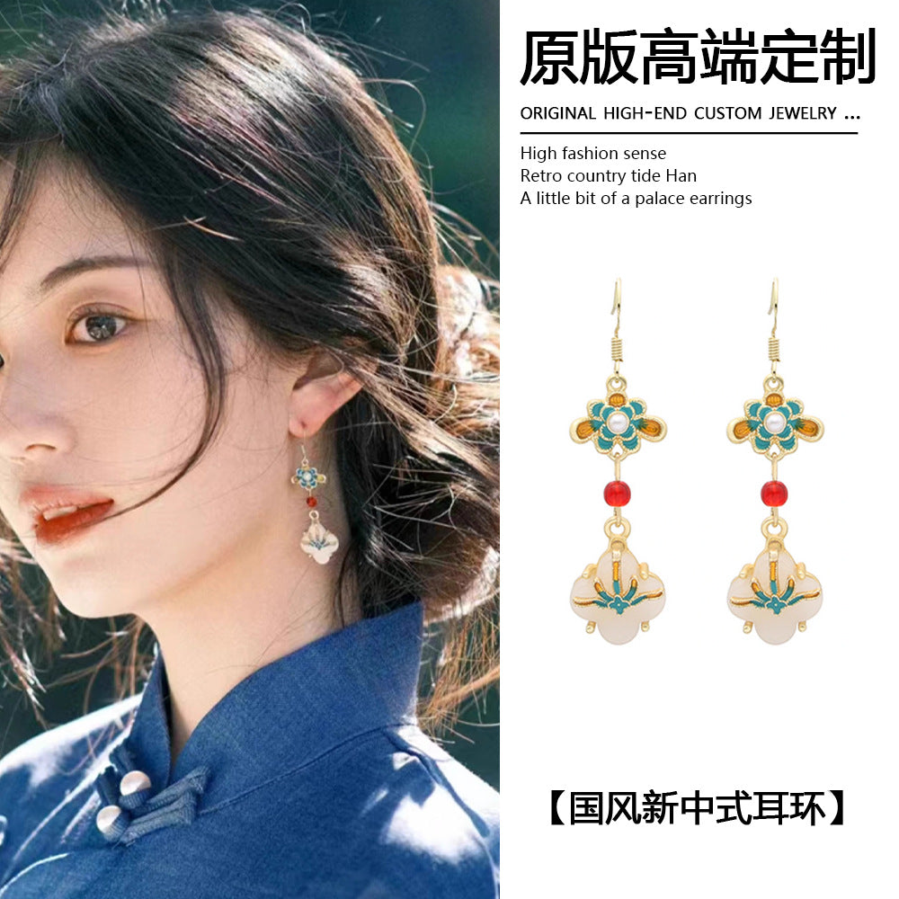 銀針復古耳環－4#幾何耳環款細節2｜https://igowo.tw/