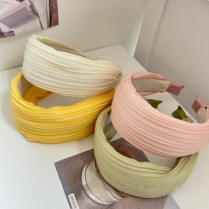 布面寬版髮箍－商品主圖｜https://igowo.tw/