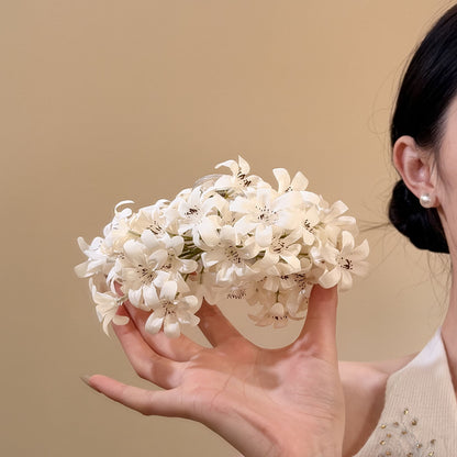 紫色花朵髮夾