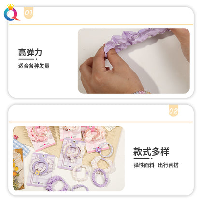 彈力繩簡約髮圈－第二視角實拍｜https://igowo.tw/
